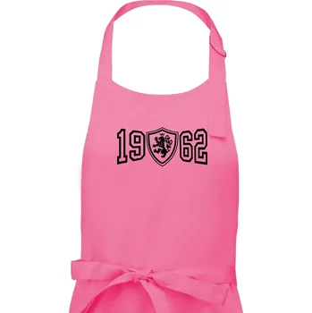 Kuchyňská zástěra Narozeninový motiv - znak - 1962 - Pánská zástěra na vaření - Univerzální velikost ( Růžová )