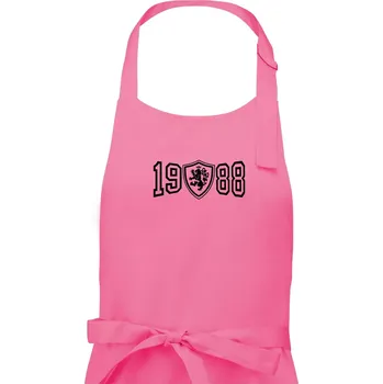Kuchyňská zástěra Narozeninový motiv - znak - 1988 - Dámská zástěra na vaření - Univerzální velikost ( Růžová )