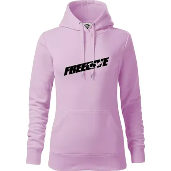 Dámská mikina Freedive - nápis s potápěčem - Mikina dámská Cape s kapucí - S ( Orchid )