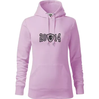 Dámská mikina Narozeninový motiv - znak - 2014 - Mikina dámská Cape s kapucí - XS ( Orchid )