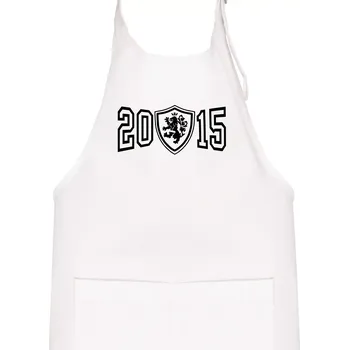 Kuchyňská zástěra Narozeninový motiv - znak - 2015 - Dětská zástěra na vaření - Univerzální velikost ( Bílá )