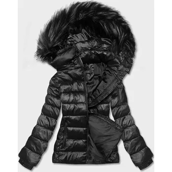 Dámská cargo bunda Černá krátká zimní bunda pro ženy W COLLECTION, odstíny černé S (36) i392_21285-46