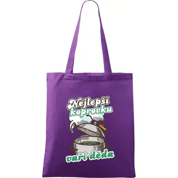 Nejlepší koprovku vaří děda - Taška bavlněná - 42 x 38 cm ( Fialová )