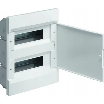 Rozvaděč Rozvodnice Hager pod omítku, 24 modulů, 2 řady, IP20, bílá