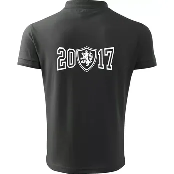 Pánská košile Narozeninový motiv - znak - 2017 - Polokošile pánská Pique Polo 203 - 5XL ( Tm. břidlice (šedozelená) )