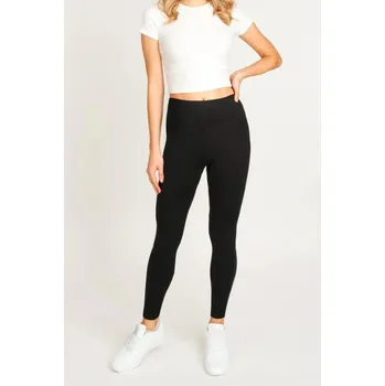 Dámské legíny Dámské hladké legíny Noviti černé, černá 3xl i170_LE001-W-01-80XXXL