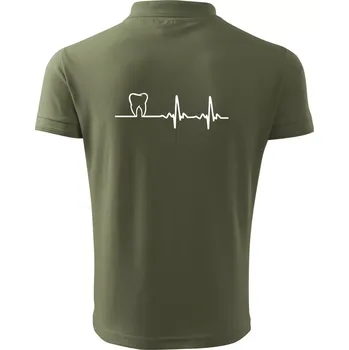 Pánská košile EKG zuby - Polokošile pánská Pique Polo 203 - 4XL ( Khaki )