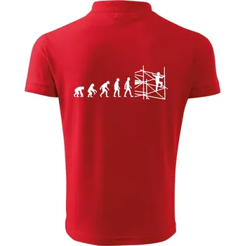 Pánská košile Evoluce lešení - Polokošile pánská Pique Polo 203 - L ( Červená )