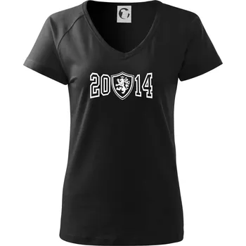 Dámské tričko Narozeninový motiv - znak - 2014 - Tričko dámské Dream - 3XL ( Černá )