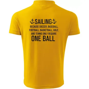 Pánská košile Sailing beacause one ball - Polokošile pánská Pique Polo 203 - 4XL ( Žlutá )