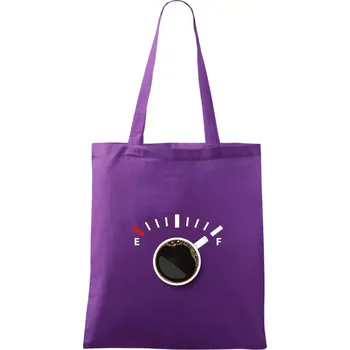 Káva jako palivo - Taška bavlněná - 42 x 38 cm ( Fialová )
