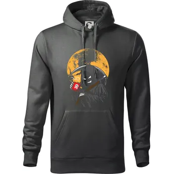 Pánská mikina Smrtící káva - Mikina pánská Cape s kapucí - 5XL ( Tmavá břidlice (šedá se zeleným nádechem) )