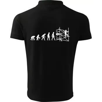 Pánská košile Evoluce lešení - Polokošile pánská Pique Polo 203 - 2XL ( Černá )