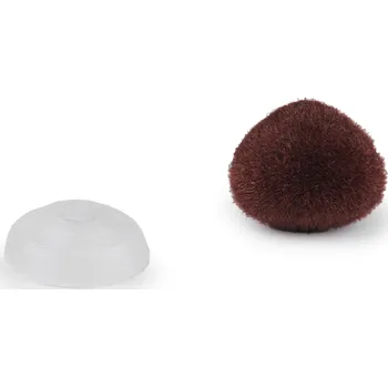 Čumák sametový s pojistkou 10x12 mm, malé, 7 hnědá kávová