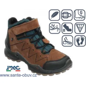 Dámská zdravotní obuv SANTÉ IC/882108 BROWN vych. obuv vel.31-35, --- - 33