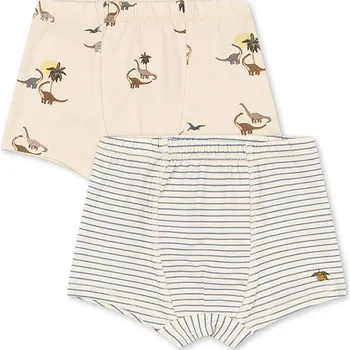 Dětské boxerky Konges Sløjd BASIC 2 PACK BOY BOXERS GOTS 2-pack KS103693.9BYA béžová 08X, vel. 92