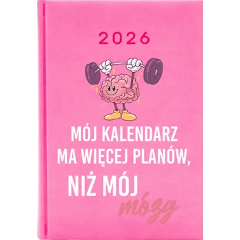 Kalendář Knižkový kalendář 2026 A5 Cute Cups růžový