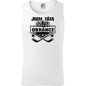 Hokejový erb - Táta útočníka - Tílko pánské Core - 2XL ( Bílá )