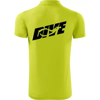 Pánská košile Freediving - Dive - Polokošile Victory sportovní (dresovina) - 3XL ( Limetková )