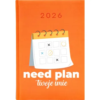 Kalendář Knižkový kalendář 2026 A5 oranžový