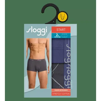 Boxerky sloggi men Start Hipster C2P box - BLUE - SLOGGI BLUE - SLOGGI 8