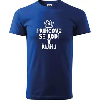 Princové se rodí v říjnu - Triko extra velké (5-8XL) - 6XL ( Královská modrá )