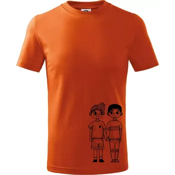 Chlapecké oblečení Gay pár - Tričko dětské bavlněné - 104-110cm / 3-4 roky ( Oranžová )
