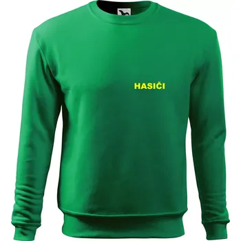 Chlapecké tričko Hasiči název samostatný - Mikina Essential dětská - 158 cm/12 let ( Středně zelená )