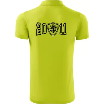 Pánská košile Narozeninový motiv - znak - 2011 - Polokošile Victory sportovní (dresovina) - S ( Limetková )