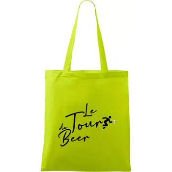 Le tour de beer - Taška bavlněná - 42 x 38 cm ( Limetková )