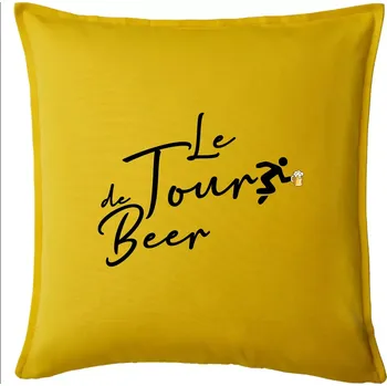 Polštář Le tour de beer - Polštář 50x50 - 50x50 - Pouze potah ( Žlutá )