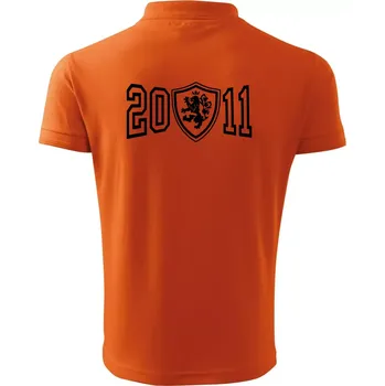 Pánská košile Narozeninový motiv - znak - 2011 - Polokošile pánská Pique Polo 203 - 5XL ( Oranžová )