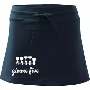 Dámská sukně Gimme five - dej mě pět - pětiválec - Sportovní sukně - two in one - L ( Námořní modrá (velmi tmavá - téměř černá) )