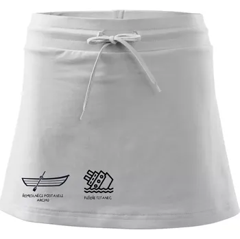 Dámské oblečení Řemeslnici postavili archu, fušeři Titanic - Sportovní sukně - two in one - XS ( Bílá )