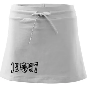 Dámská sukně Narozeninový motiv - znak - 1997 - Sportovní sukně - two in one - XL ( Bílá )