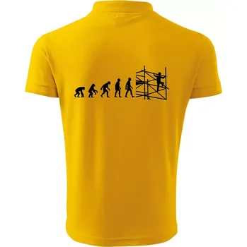 Pánská košile Evoluce lešení - Polokošile pánská Pique Polo 203 - 4XL ( Žlutá )