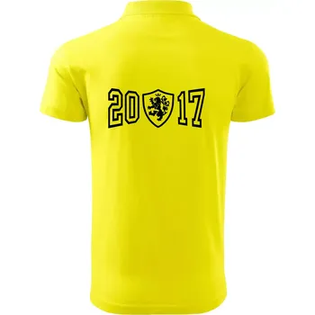 Pánská košile Narozeninový motiv - znak - 2017 - Polokošile pánská Pique Polo 203 - 4XL ( Citrónová )