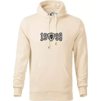 Pánská mikina Narozeninový motiv - znak - 1999 - Mikina pánská Cape s kapucí - 5XL ( Mandlová )