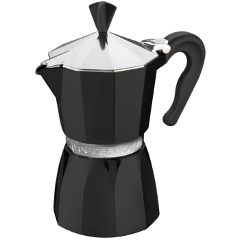 Moka konvice G.A.T. Italia Supermoka černá 3 šálky