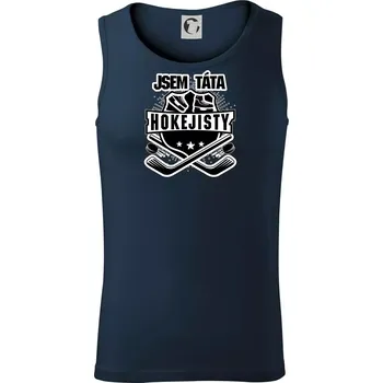 Erb - Jsem táta hokejisty - Tílko pánské Core - XL ( Námořní modrá (velmi tmavá - téměř černá) )