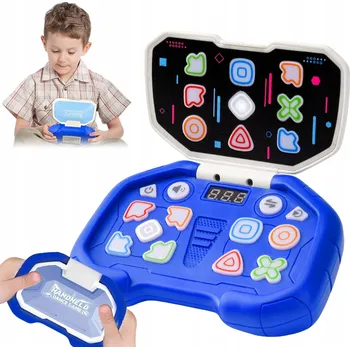 Herní konzole HERNÍ KONZOLE SE 4 REŽIMY HRY A LED PODSVÍCENÍM, ERGONOMICKÁ PRO DĚTI