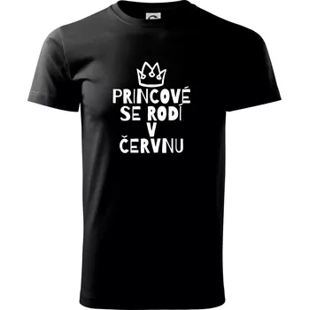 Princové se rodí v červnu - Triko extra velké (5-8XL) - 7XL ( Černá )