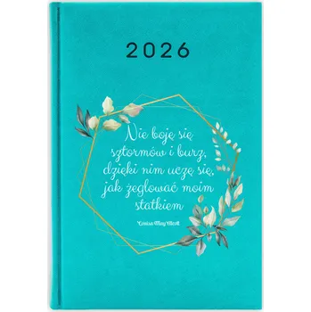 Kalendář Knižkový kalendář 2026 A5 FunnyCase modrý