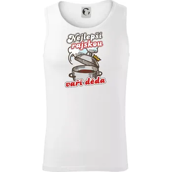 Nejlepší rajskou vaří děda - Tílko pánské Core - M ( Bílá )