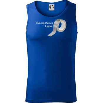 Vse co potřebuju k práci - Lepící páska - Tílko pánské Core - 2XL ( Královská modrá )