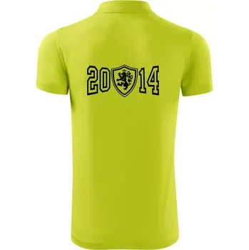 Pánská košile Narozeninový motiv - znak - 2014 - Polokošile Victory sportovní (dresovina) - 2XL ( Limetková )