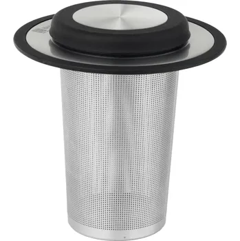 Cedník a síto BREDEMEIJER Coaster XL Čajový filtr, nerez/silikon, výška: 112 mm, průměr: 107 mm