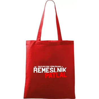 Nákupní taška Řemeslník patlal - Taška bavlněná - 42 x 38 cm ( Červená )