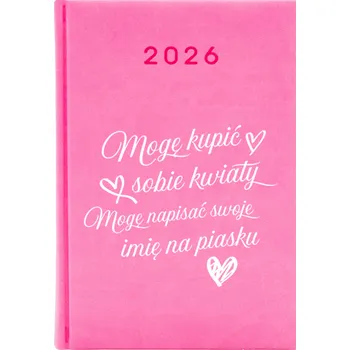 Kalendář Knižkový kalendář 2026 A5 Cute Cups růžový