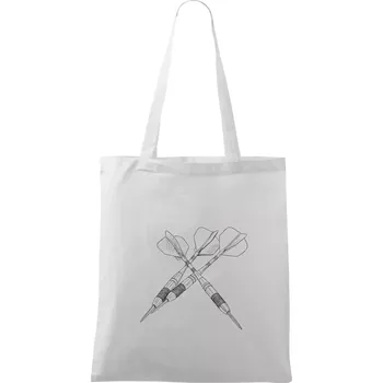 Šipky kresba - Taška bavlněná - 42 x 38 cm ( Bílá )